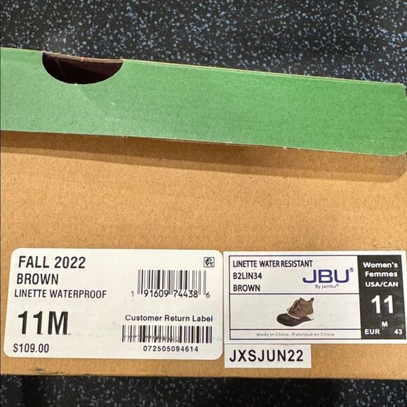 JBU Brown Waterproof Ankle Boots - Picture 3 of 3
